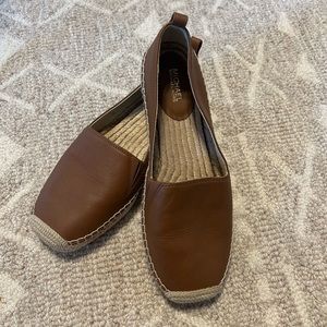 Micheal Kors size 8 leather espadrilles